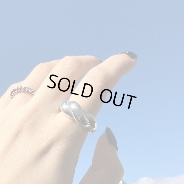 画像1: [ aura ] silver925 croissant ring (1)