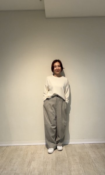 画像1: 【ご予約商品】ayane アヤン ニードルパンチバレルレッグパンツ (1)