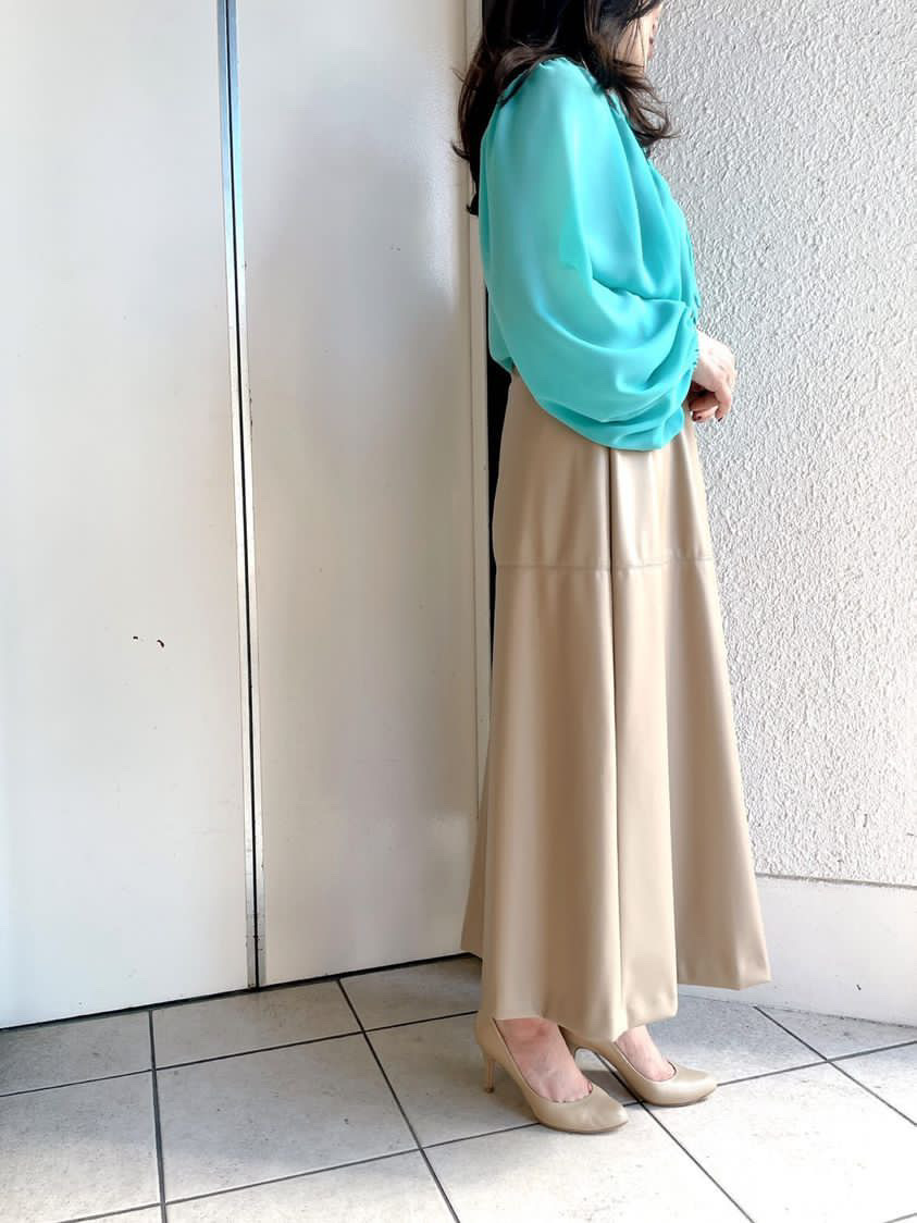 FFIXXED STUDIOS エコレザースカート ブルー系 フィックスRICOH THETA  